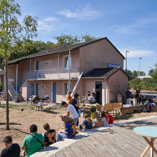Ausklang des Vormittags, an dem Ideen und Konzepte von Schüler*innen und Studierenden aus Düsseldorf im Mittelpunkt standen.