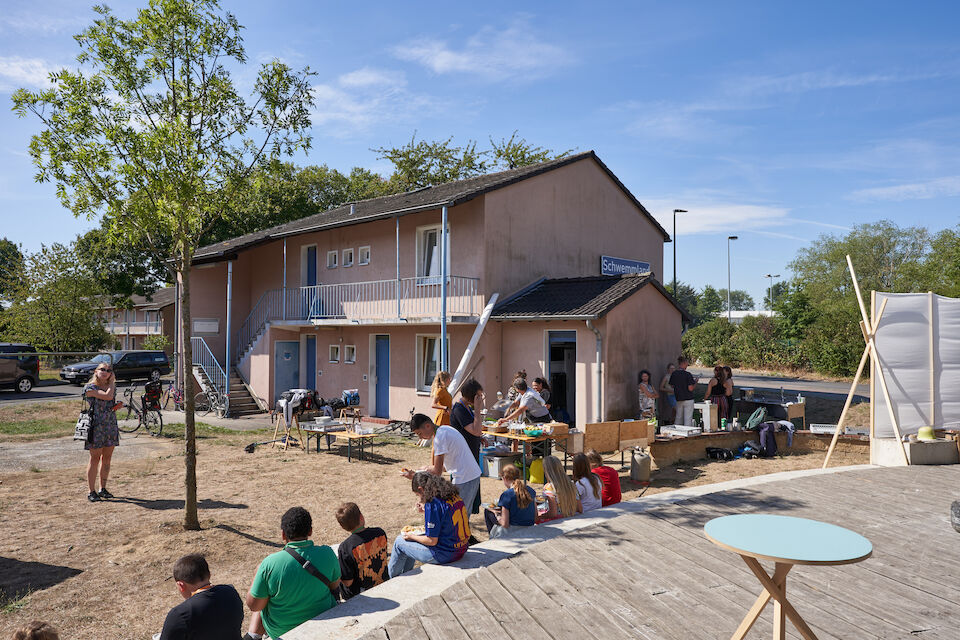 Ausklang des Vormittags, an dem Ideen und Konzepte von Schüler*innen und Studierenden aus Düsseldorf im Mittelpunkt standen.