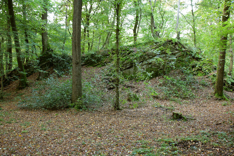 Burg Berge, Odenthal-Altenberg, Standort des ehemaligen Hauptgebäudes. Foto:  COPYRIGHT: Frank Vincentz, CC BY-SA 3.0 <https://creativecommons.org/licenses/by-sa/3.0>, via Wikimedia Commons