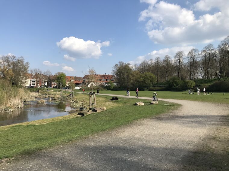 Das neue Naherholungsgebiet an der Westerholtschen Wiese. Foto: Fenna Tinnefeld / Baukultur NRW