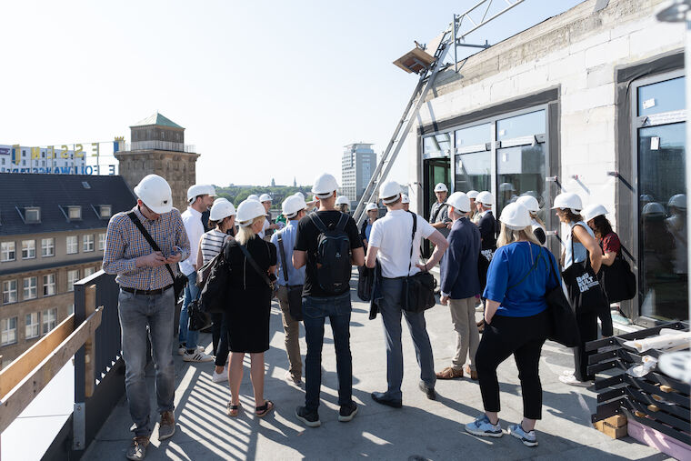 Blick über die Stadt: der Königshof befindet sich im Herzen der Essener Innenstadt in unmittelbarer Nähe zum Hauptbahnhof. Foto: Sebastian Becker