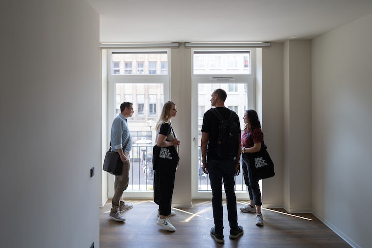 Im MarktQuartier in Recklinghausen entstanden mehrere seniorengerechte Wohnungen mit der Möglichkeit des betreuten Wohnens. Foto: Sebastian Becker