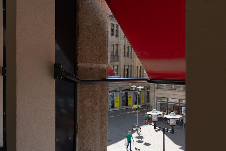 Wohnen mit Aussicht in den neuen Wohnungen für Senior*innen im MarktQuartier Recklinghausen. Foto: Sebastian Becker