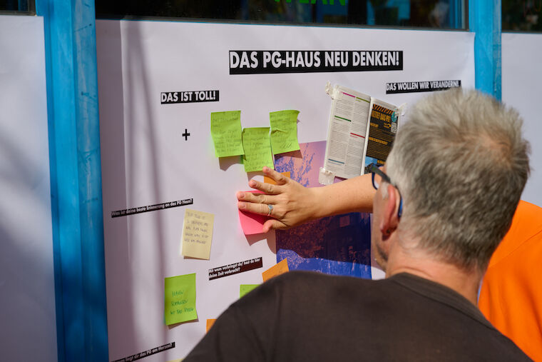 Im ersten Workshop „Das Paul-Gerhardt-Haus neu denken“ wurde ein neues Konzept für die Zwischennutzung des dort ansässigen Jugendzentrums erarbeitet. Foto: Daniel Vogt