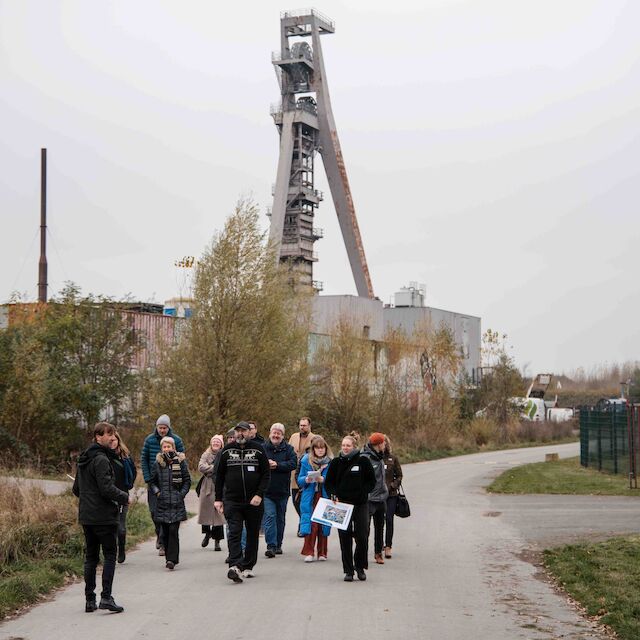 Besuch auf der ehemaligen Zeche Hugo in Gelsenkirchen, wo heute ein Biomassepark, Gemeinschaftsgärten und das Grünlabor Hugo liegen.