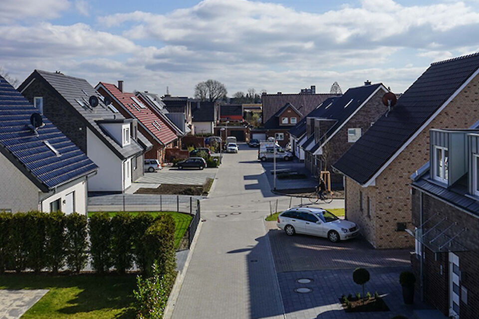 Einfamilienhaussiedlung in Münster-Roxel.