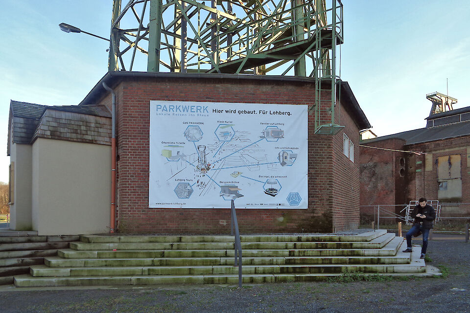 Bergpark auf dem ehemaligen Zechengelände in Dinslaken-Lohberg.