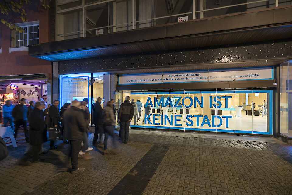 Eröffnung der Schaufensterausstellung in Herten.