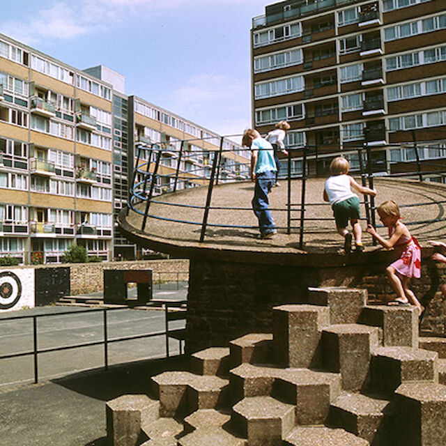 Churchill Gardens Estate, Pimlico London, 1978.