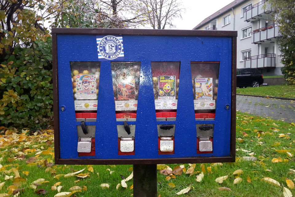 Der Kinderstadtplan zeigt Kaugummiautomaten in Bochum.