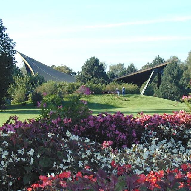 Sonnensegel im Dortmunder Westfalenpark.